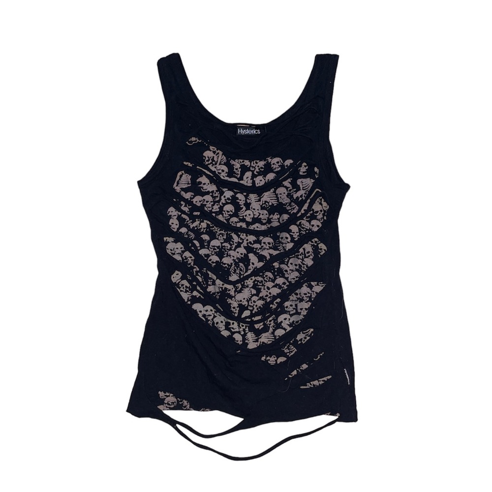 Hysteric glamour shredded skull tank